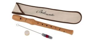 soprano recorder, key: C, German fingering, 2-piece, double holes