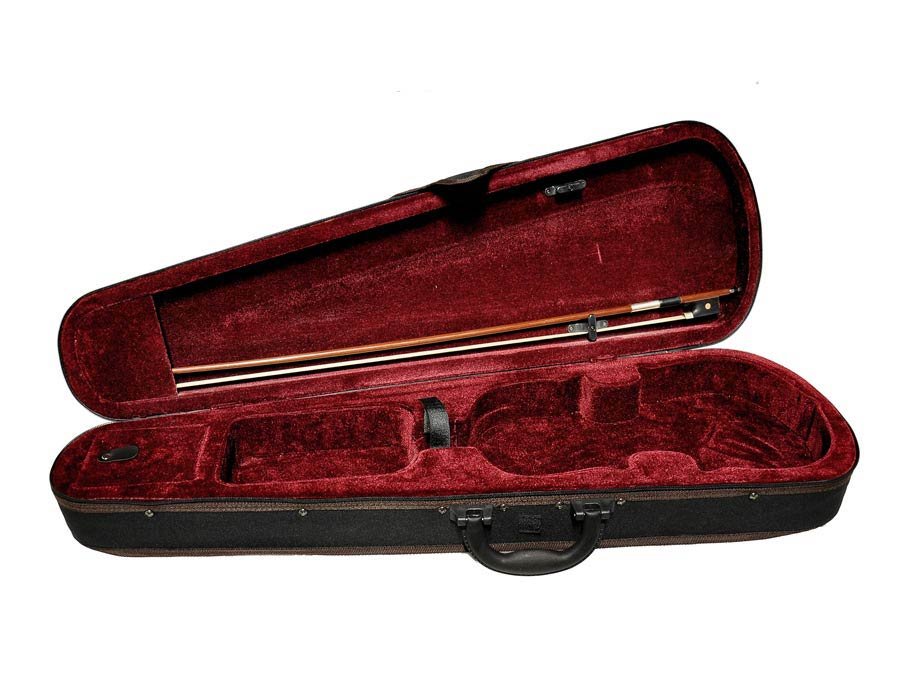 violin outfit 4/4, ebony fingerboard, ebony fitting, case and bow, setup included - Afbeelding 5