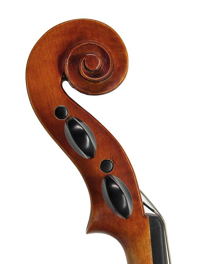 violin outfit 3/4, ebony fingerboard, ebony fitting, case and bow, setup included - Afbeelding 4