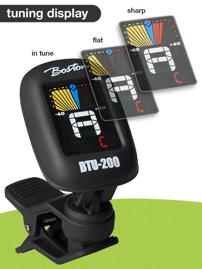 chromatic clip tuner (also G+B+U+V), with full color display, 430-450Hz - Afbeelding 5