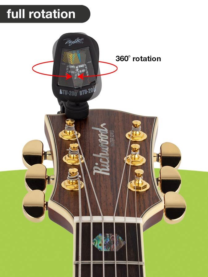 chromatic clip tuner (also G+B+U+V), with full color display, 430-450Hz - Afbeelding 6