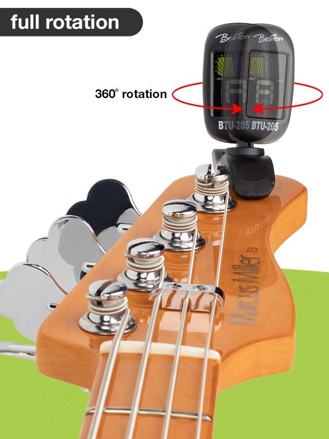 chromatic clip tuner (also G+B+U+V), with full color display, 430-450Hz, violin clip - Afbeelding 5