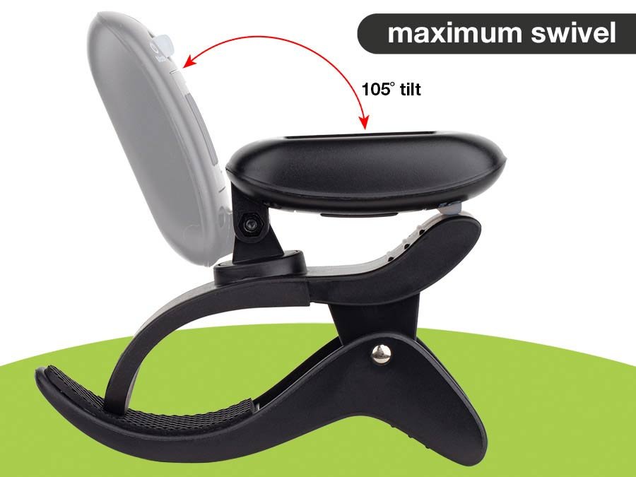 chromatic clip tuner (also G+B+U+V), with full color display, 430-450Hz, violin clip - Afbeelding 6