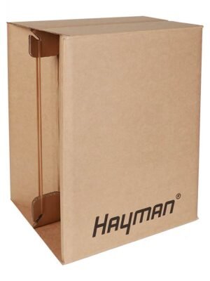 DIY cardboard cajon, 33x31x44cm, fixed snare, flat packed
