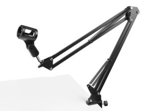 microphone arm, fully flexible, with table mount clamp