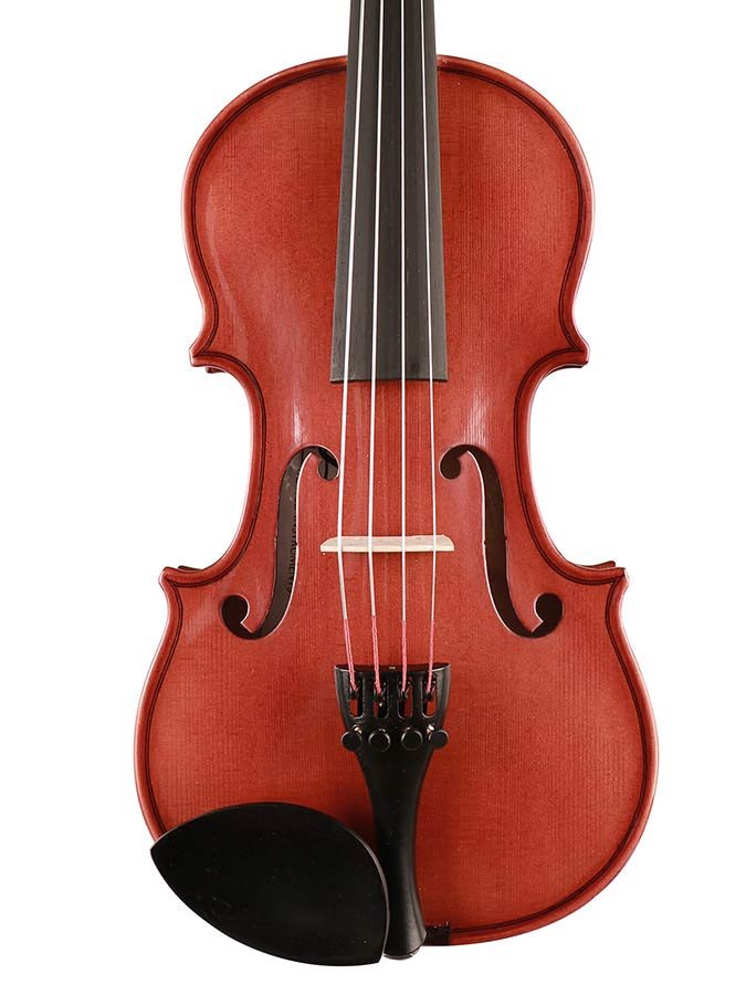 viola outfit 12.0" (30.5cm), all solid, flamed, ebony fittings, case, finetuner tailpiece - Afbeelding 2