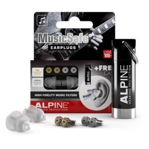 MusicSafe, high-fidelity hearing protection for musicians, transparent