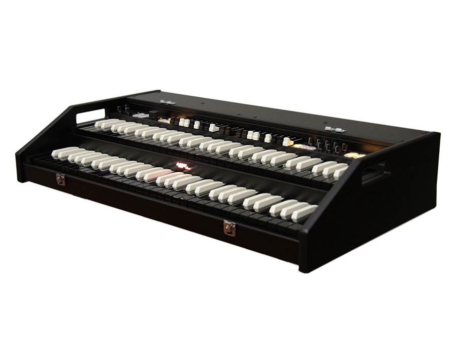 virtual tonewheel organ MOJO SUITCASE, 2x 61 keys, 9+2+9 drawbars - LIMITED black edition - Afbeelding 2