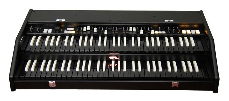 virtual tonewheel organ MOJO SUITCASE, 2x 61 keys, 9+2+9 drawbars - LIMITED black edition - Afbeelding 4