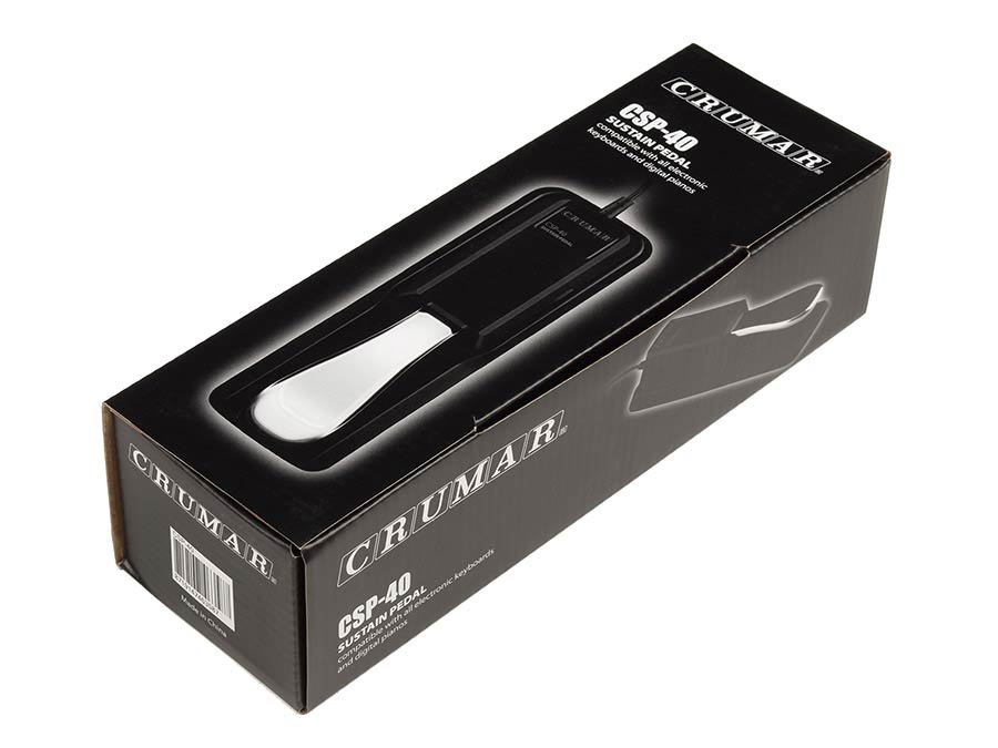 sustain pedal, deluxe model metal, switchable polarity - Afbeelding 3