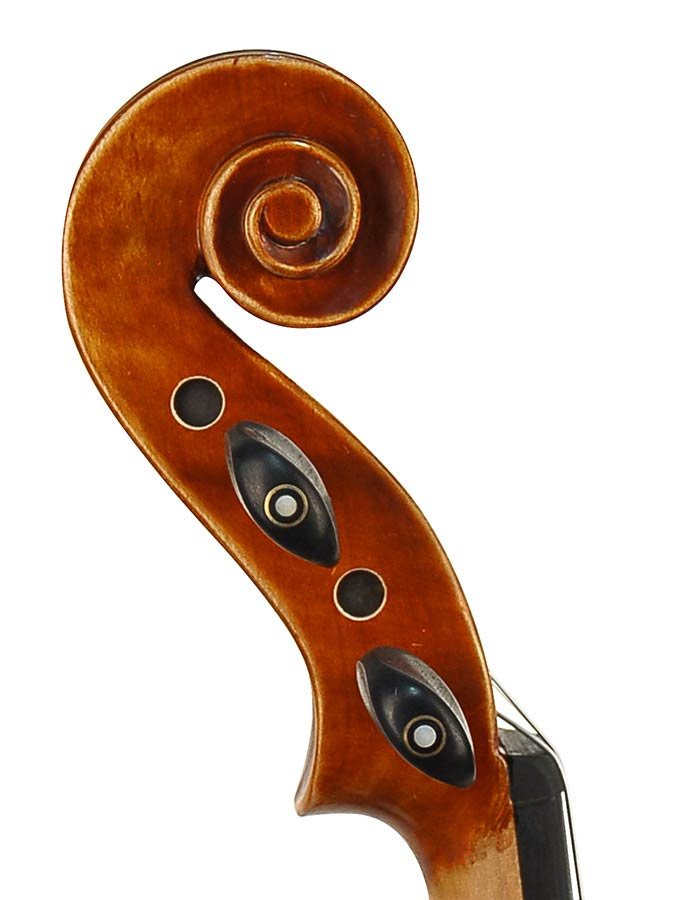 violin outfit 1/8, oil varnish slightly shaded, flamed maple, case, BV-10/18 ELS bow incl. - Afbeelding 6