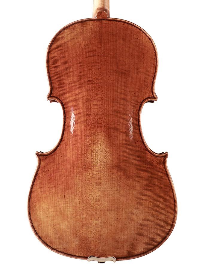 3/4 viola outfit, 13" (33cm), slightly shaded oil varnish, flamed maple, case, BA-10/34 ELS bow - Afbeelding 3
