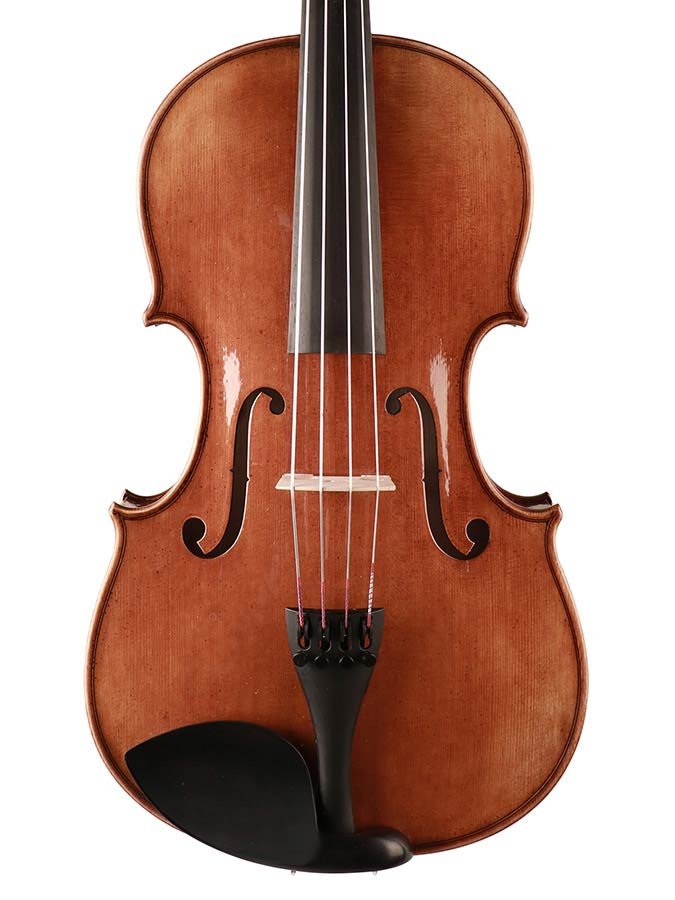 1/4 viola outfit, 11" (28cm), slightly shaded oil varnish, flamed maple, case, BA-10/14 ELS bow - Afbeelding 2
