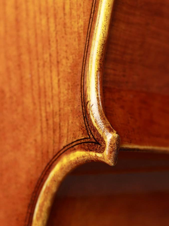 cello 4/4, oil varnish with light brown finish, European woods - Afbeelding 6