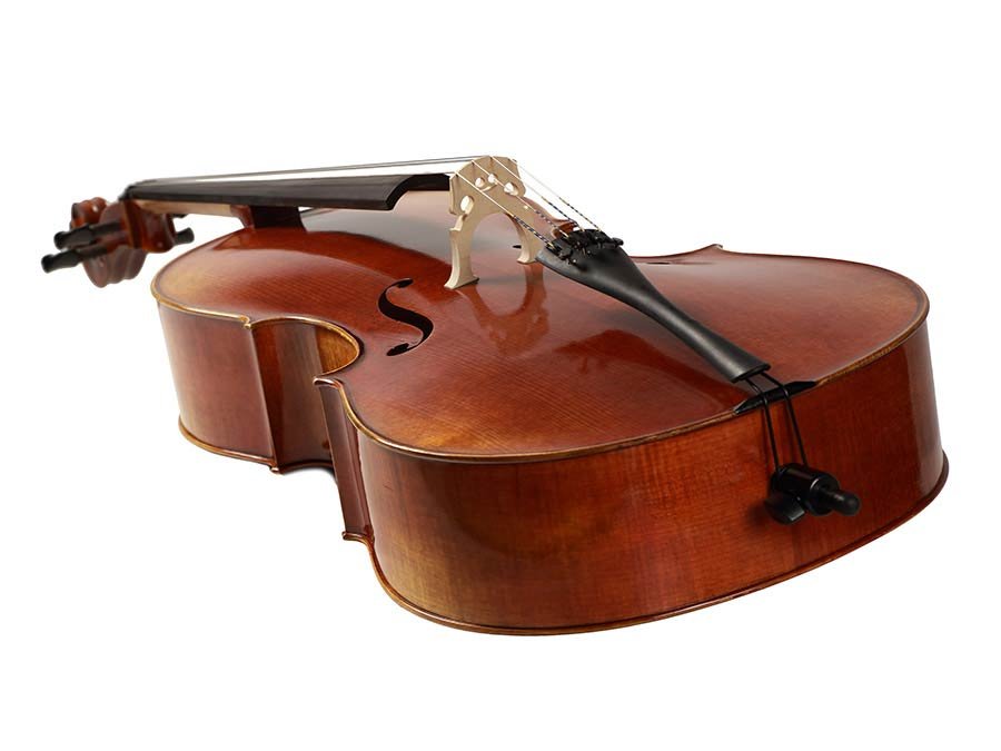 cello 4/4, oil varnish with light brown finish, European woods - Afbeelding 7