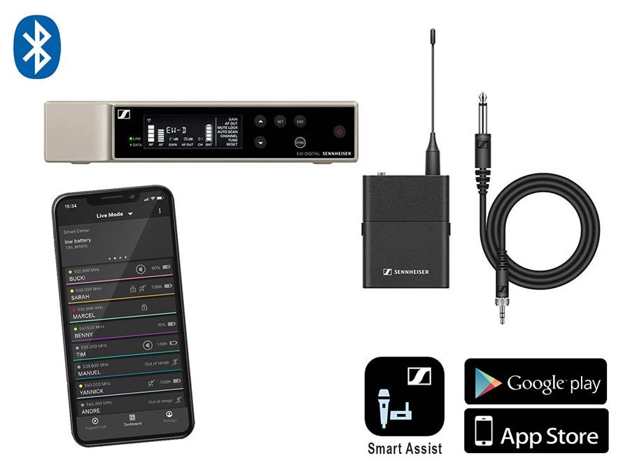 wireless instrument system with jack cable, (S1-7) 606-662 MHz (NL)