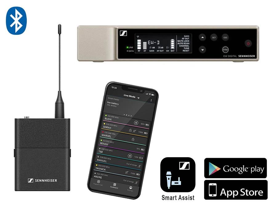 wireless bodypack base set with bodypack transmitter (without cable), (S1-7) 606-662 MHz (NL)