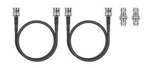 antenna mounting kit with two antenna front mount cables including two BNC coupler bulkheads