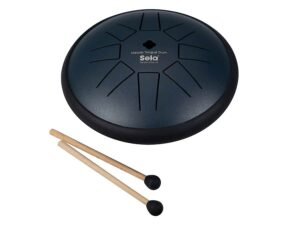 tongue drum 6", 8 tongues, D major, navy blue