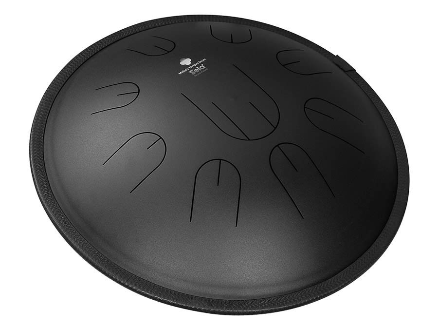 tongue drum 14", 9 tongues, D Kurd, black - Afbeelding 3