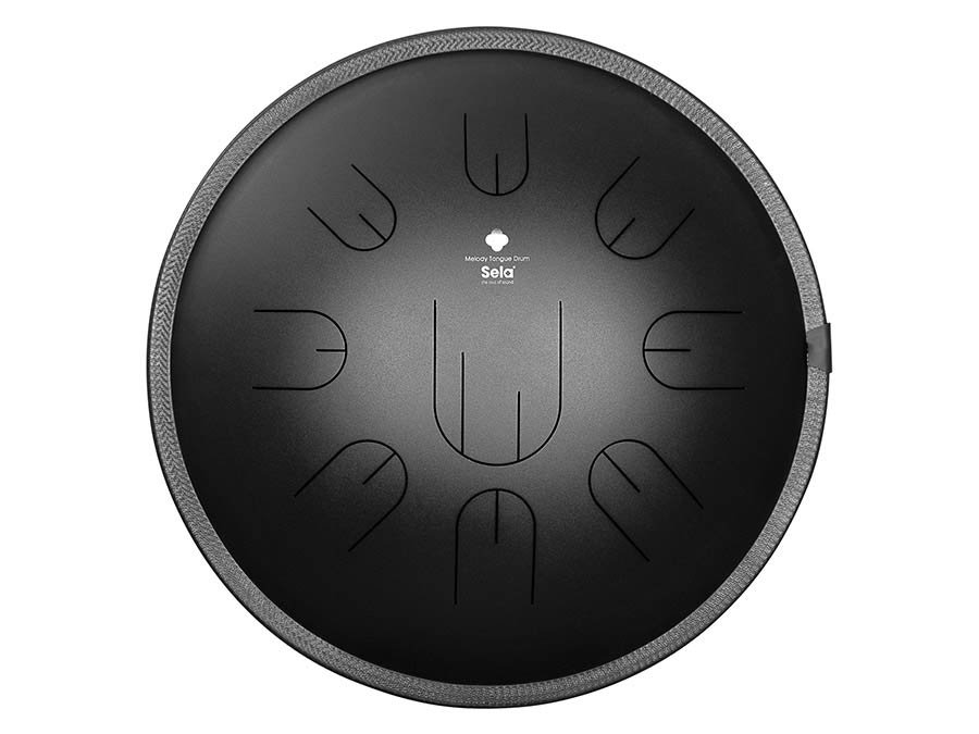 tongue drum 14", 9 tongues, D Kurd, black - Afbeelding 4