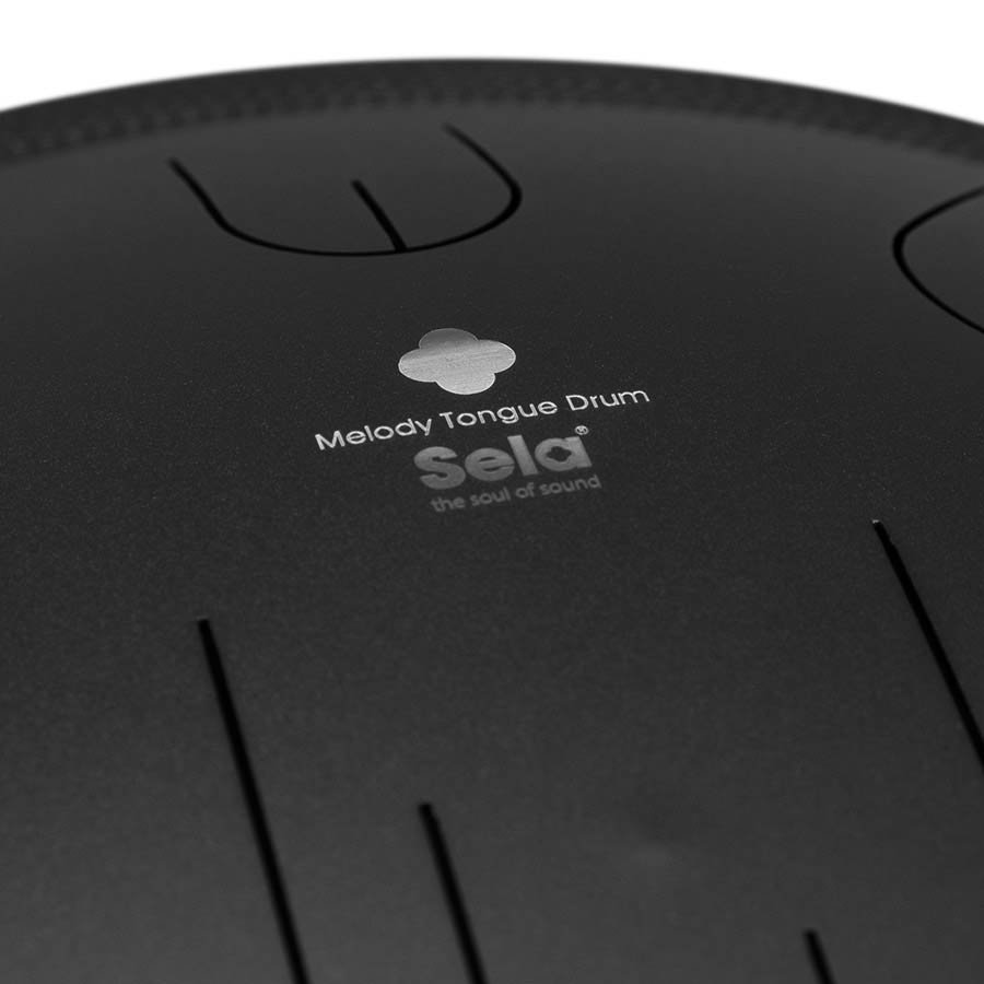 tongue drum 14", 9 tongues, D Kurd, black - Afbeelding 5
