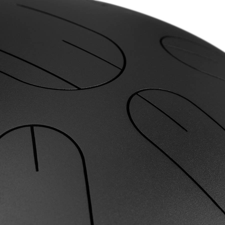 tongue drum 14", 9 tongues, D Kurd, black - Afbeelding 6