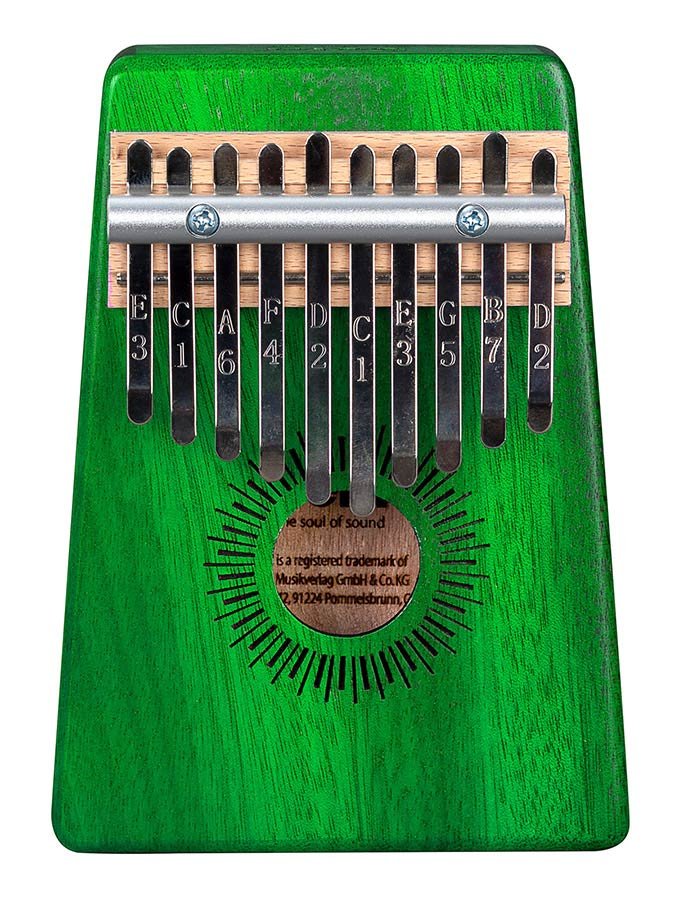 kalimba 'Mahogany 10" green - Afbeelding 2