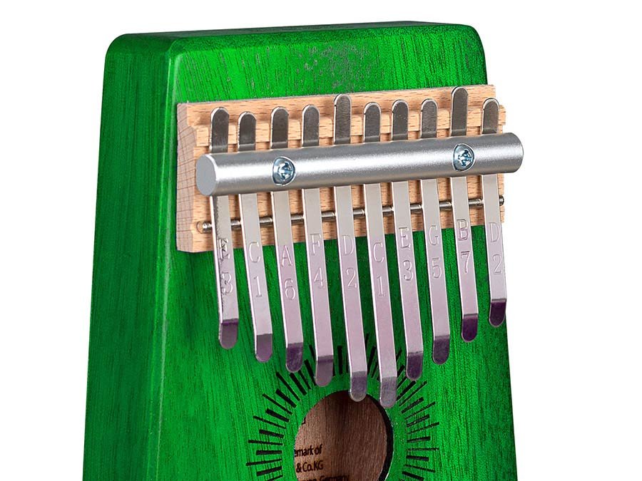 kalimba 'Mahogany 10" green - Afbeelding 5