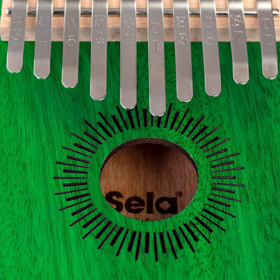 kalimba 'Mahogany 10" green - Afbeelding 7
