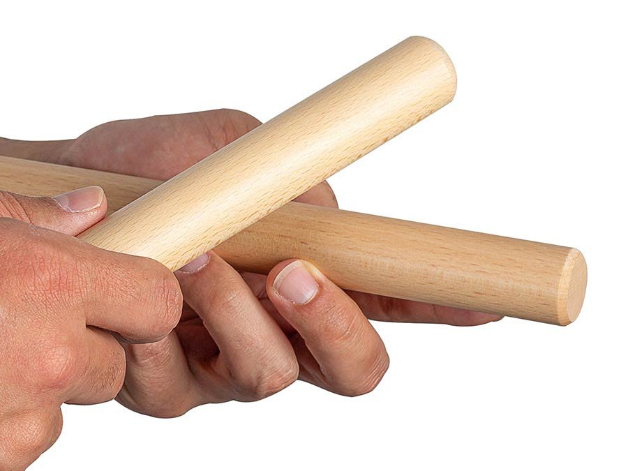 2-tone claves 20mm, beech - Afbeelding 3