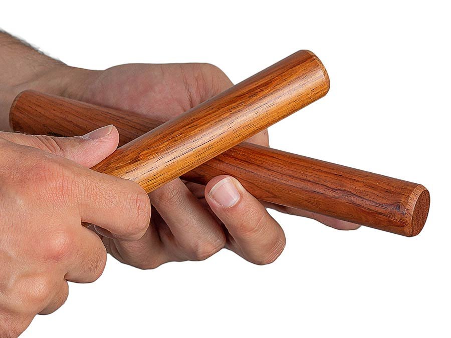 2-tone claves 25mm, rosewood - Afbeelding 3