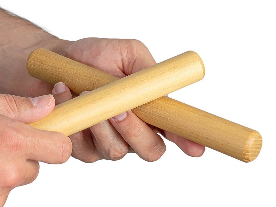 2-tone claves 25mm, acacia - Afbeelding 3