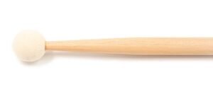 hickory cymbal mallet SWOOSH HARD with 25mm hard felt ball and 5A handle