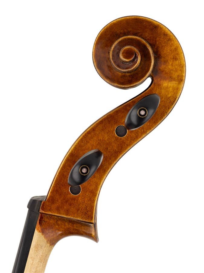 cello 1/2, oil varnish with light brown antique finish, european wood - Afbeelding 3
