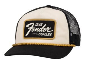 1946 gold braid hat, cream/black