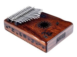kalimba 17 keys TROPICAL, with tuning hammer and bag