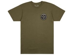 Stratocaster 70th Anniversary badge tee, olive, XL