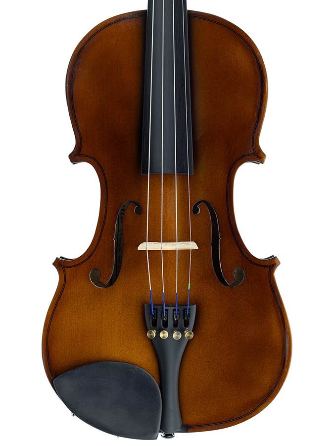 violin outfit 1/4 ready to play, all solid, ebony fittings, incl. bow and case - Afbeelding 2