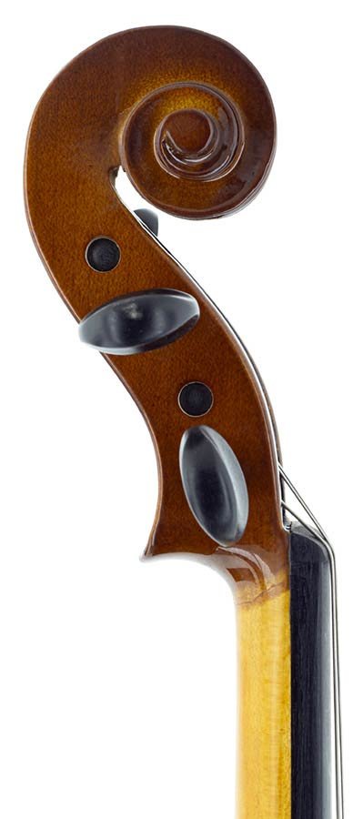 violin outfit 1/4 ready to play, all solid, ebony fittings, incl. bow and case - Afbeelding 4