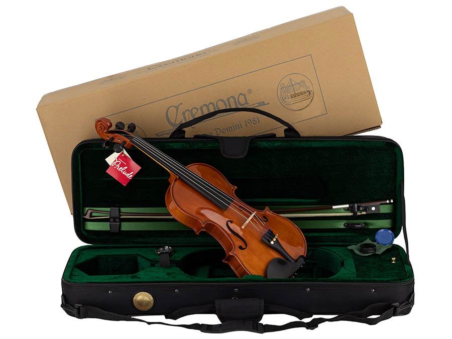violin outfit 3/4 ready to play, all solid, flamed maple back, ebony fittings, incl. bow and case - Afbeelding 8