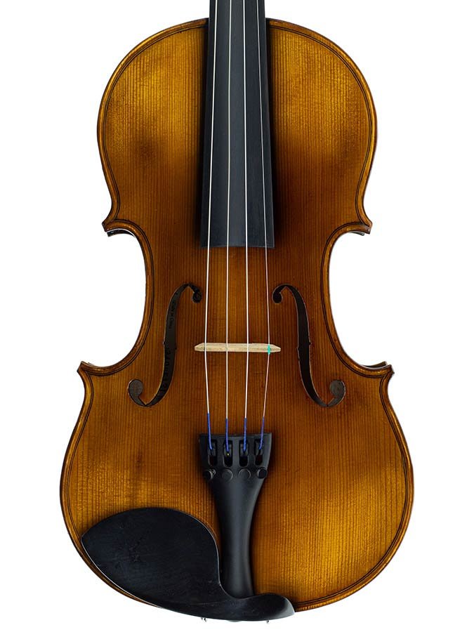 violin outfit 4/4 ready to play, well flamed maple, ebony fittings, incl. bow and case - Afbeelding 2