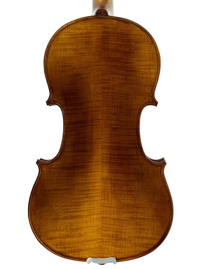 violin outfit 4/4 ready to play, well flamed maple, ebony fittings, incl. bow and case - Afbeelding 3