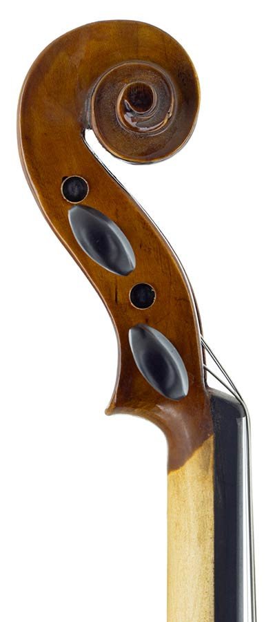 violin outfit 4/4 ready to play, well flamed maple, ebony fittings, incl. bow and case - Afbeelding 4