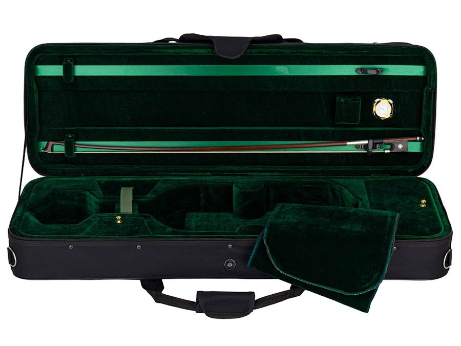 violin outfit 4/4 ready to play, well flamed maple, ebony fittings, incl. bow and case - Afbeelding 5