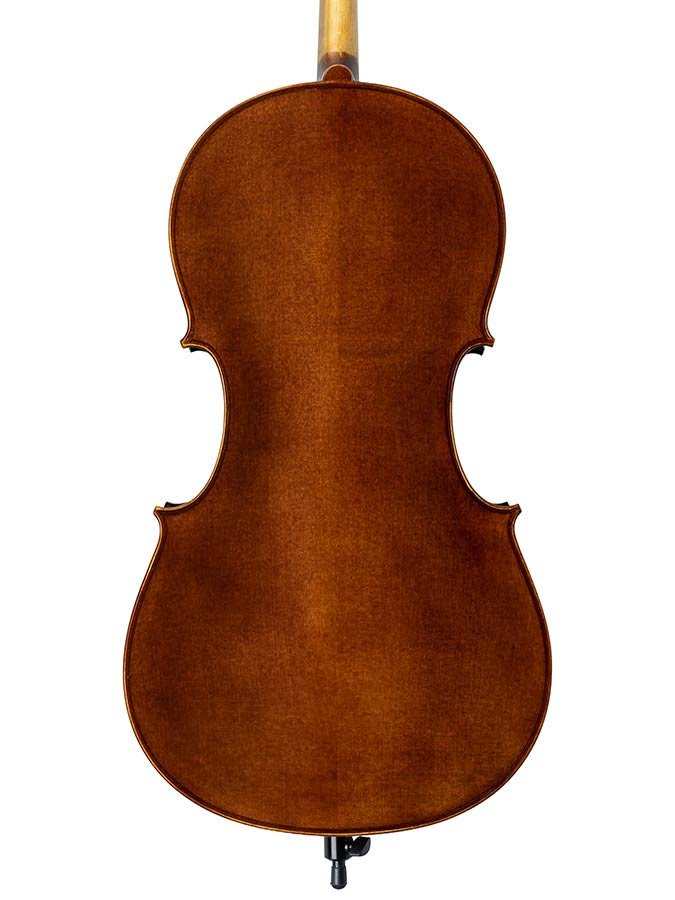 cello 3/4, all solid, oil varnish with brown uniform finish, european wood - Afbeelding 2
