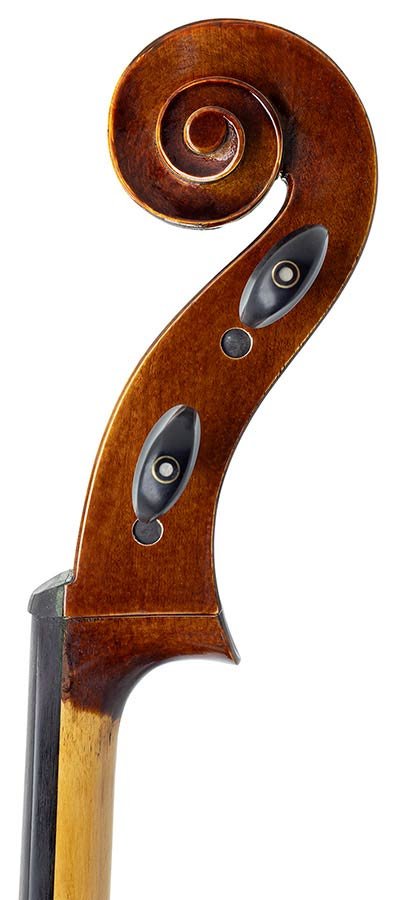 cello 1/2, all solid, oil varnish with brown uniform finish, european wood - Afbeelding 3
