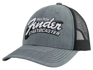 Stratocaster guitar hat, heather gray