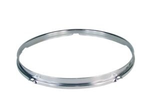 drum hoop 10", chrome plated, 5 holes