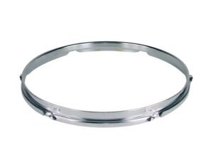 drum hoop 10", chrome plated, 6 holes